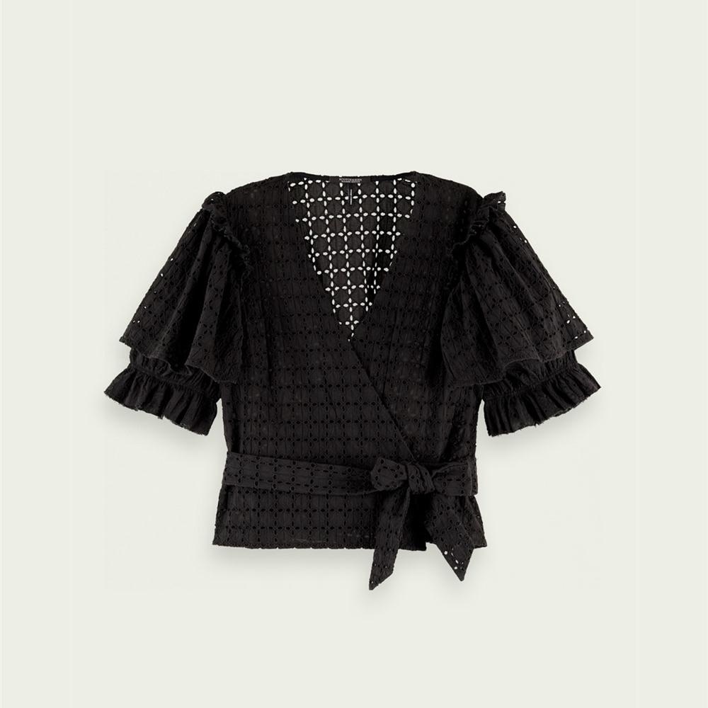 Scotch & soda Broderie Anglaise top XS S 100% cotton